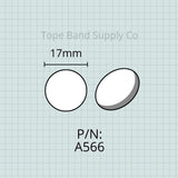 Finger Button Insert (Inlay), 17mm