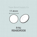 Finger Button Insert (Inlay), 17.4mm, Holton