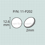 Finger Button Insert (Inlay), 12.6mm. Jupiter Trumpet