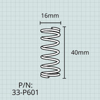 Jupiter JBR-560 & JBR-5060 Marching Baritone, Valve Springs, Set of 3