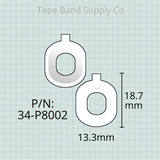 Jupiter Valve Guides. Baritone, Euphonium, and Valve Trombone, Set of 3