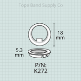 King Cleveland, Cornet & Trumpet, Round Valve Guide, 1 set of 3