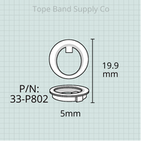 Jupiter JBR-560 Marching Baritone, Valve Guides, Set of 3
