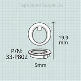 Jupiter JBR-560 Marching Baritone, Valve Guides, Set of 3