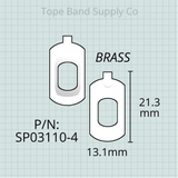 Valve Guide, Bach, Conn & King, Low Brass, Brass, Set of 3 or 4