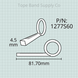 Blessing 3rd Slide Finger Push Rod (Finger Ring) 4.5mm with Lyre Screw, Current Generation