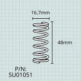 Valve Springs, Conn, King, Sousaphone (not 20K), & Marching Tuba, Set of 3 or 4