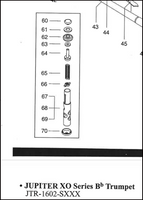 Jupiter Trumpet XO 1602 Series, Valve Repair Kit