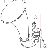 Yamaha Bass Clarinet, Floor Peg, Peg Nut