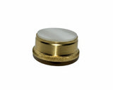 King Sousaphone & Tuba Finger Button, Brass w/ Pearl