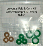 Valve Kit, Universal Cornet and Trumpet (3 valve) Felt and Cork Kit