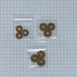 Cork Washers, Universal Valve Stem or Finger Button, 3 Sizes, Set of 3 or a Kit of all 3