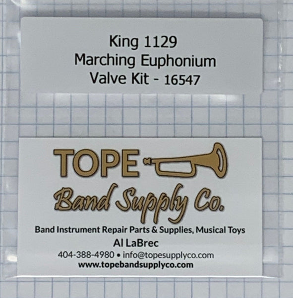 Valve Kit, King 1129 (3 valve) Marching Euphonium Repair Kit