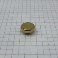 King finger button, brass, no pearl