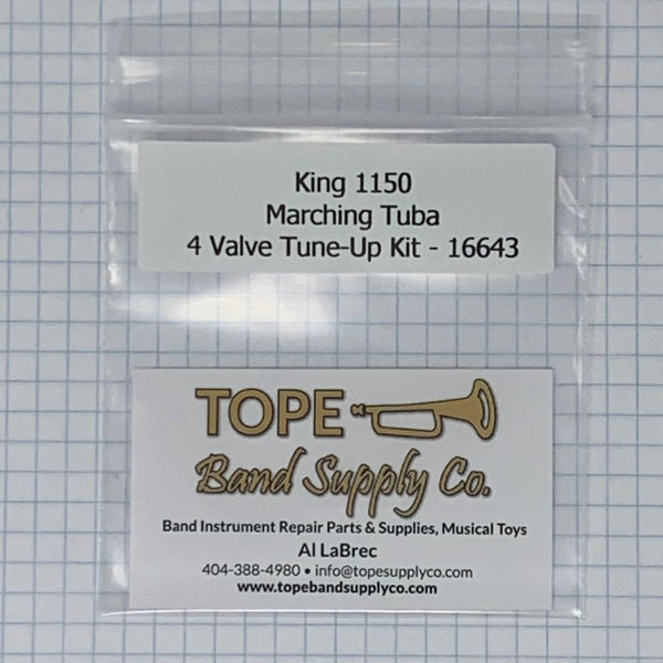 King 1150 Marching Tuba valve repair kit