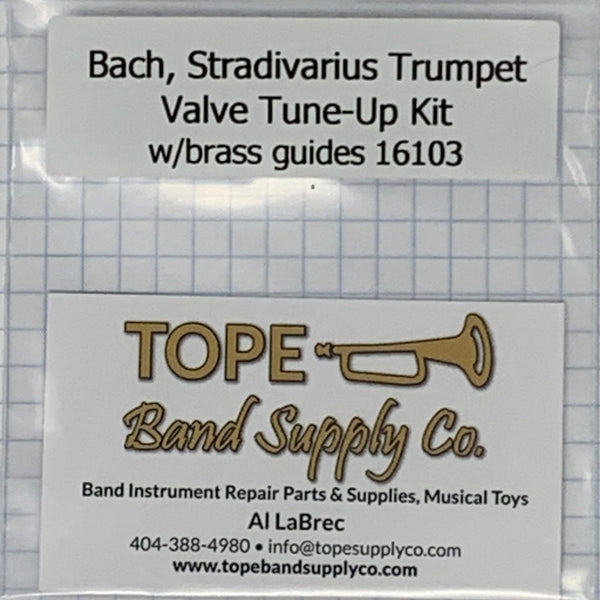 Valve Kit, Bach Stradivarius Trumpet (w/brass or nylon valve guides), Repair Kit