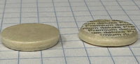 Clarinet replacement pads, Buffet style,  beveled edge