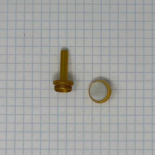 Bach gold plated finger button and valve stem