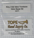 King 3B, 2166 valve trombone valve repair kit